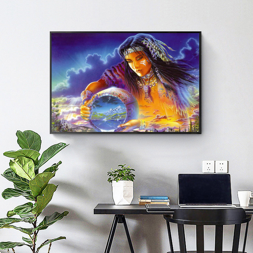 Goddess - Full Round Drill Diamond Painting 40*30CM