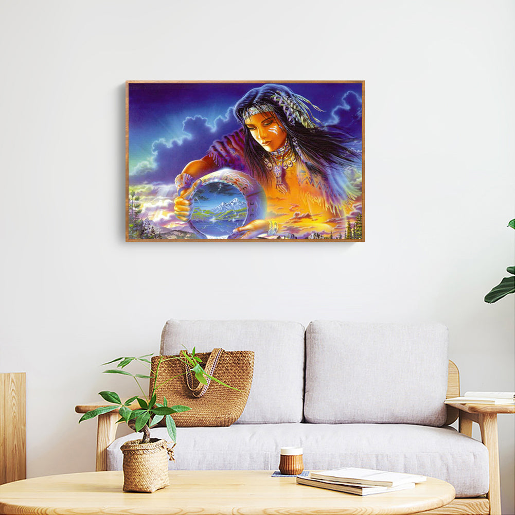 Goddess - Full Round Drill Diamond Painting 40*30CM