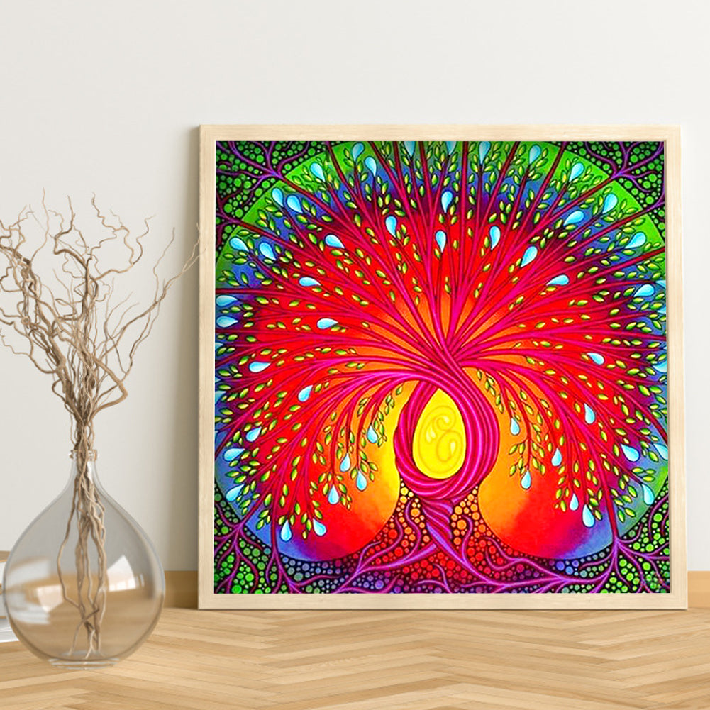 Life Tree - Special Shaped Drill Diamond Painting 30*30CM