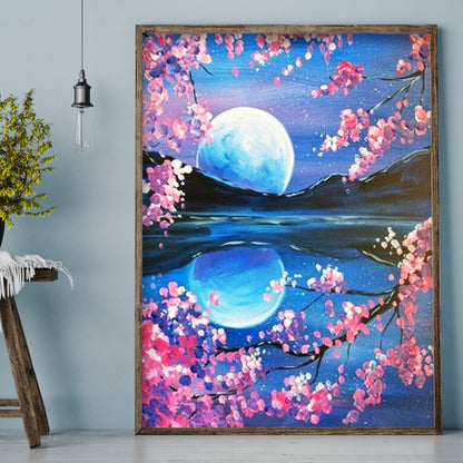 Moon Landscape - Full Round Drill Diamond Painting 30*40CM