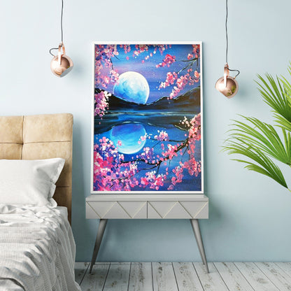 Moon Landscape - Full Round Drill Diamond Painting 30*40CM