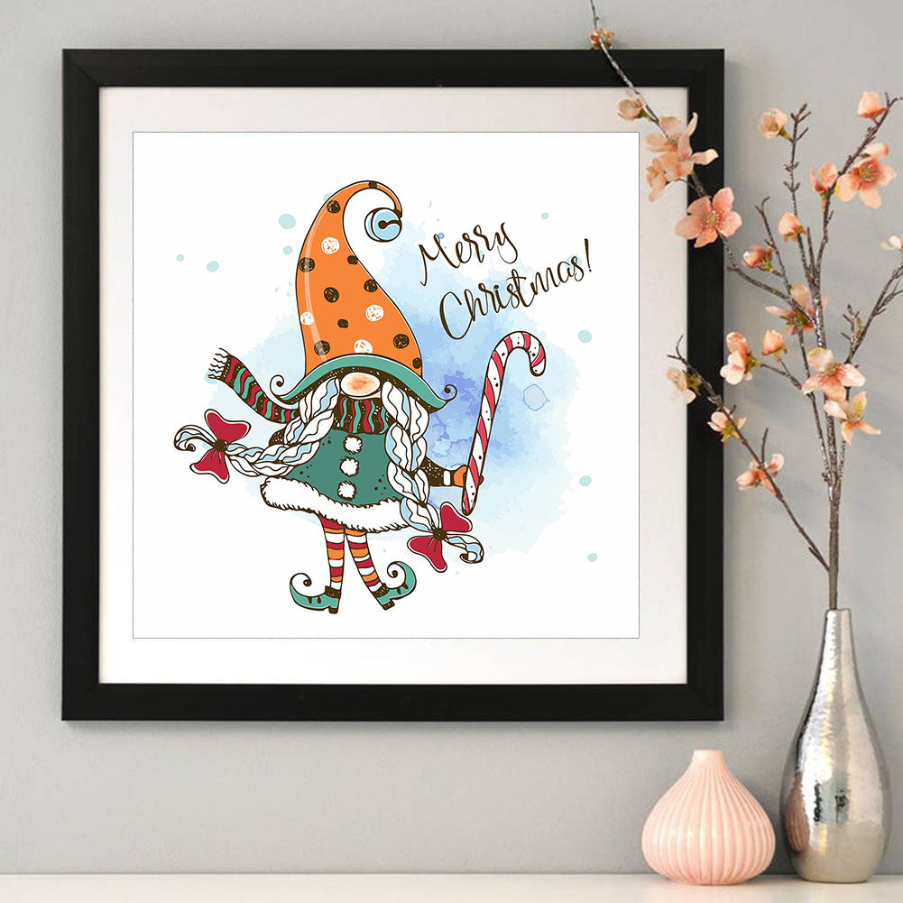 Cartoon Santa - Full Round Drill Diamond Painting 30*30CM