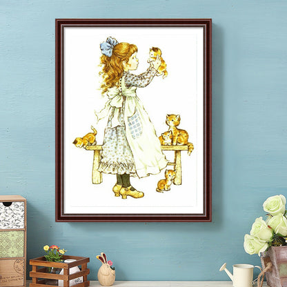 Girls - Full Round Drill Diamond Painting 30*40CM