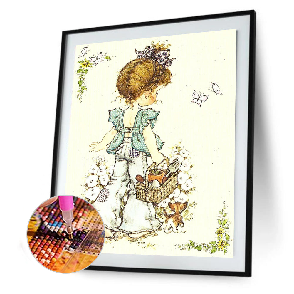 Girls - Full Round Drill Diamond Painting 30*40CM
