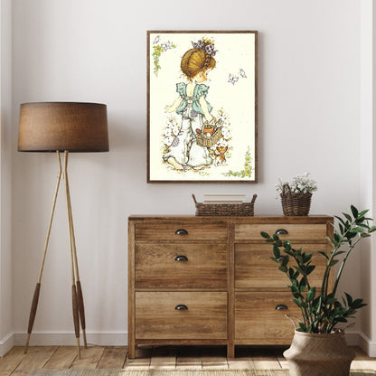 Girls - Full Round Drill Diamond Painting 30*40CM