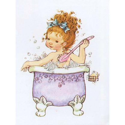 Girls - Full Round Drill Diamond Painting 30*40CM