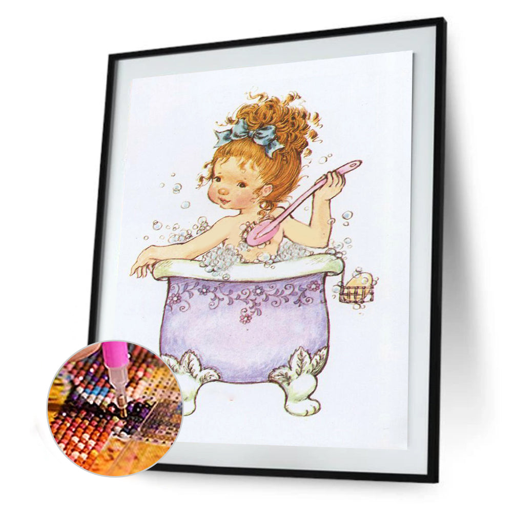 Girls - Full Round Drill Diamond Painting 30*40CM