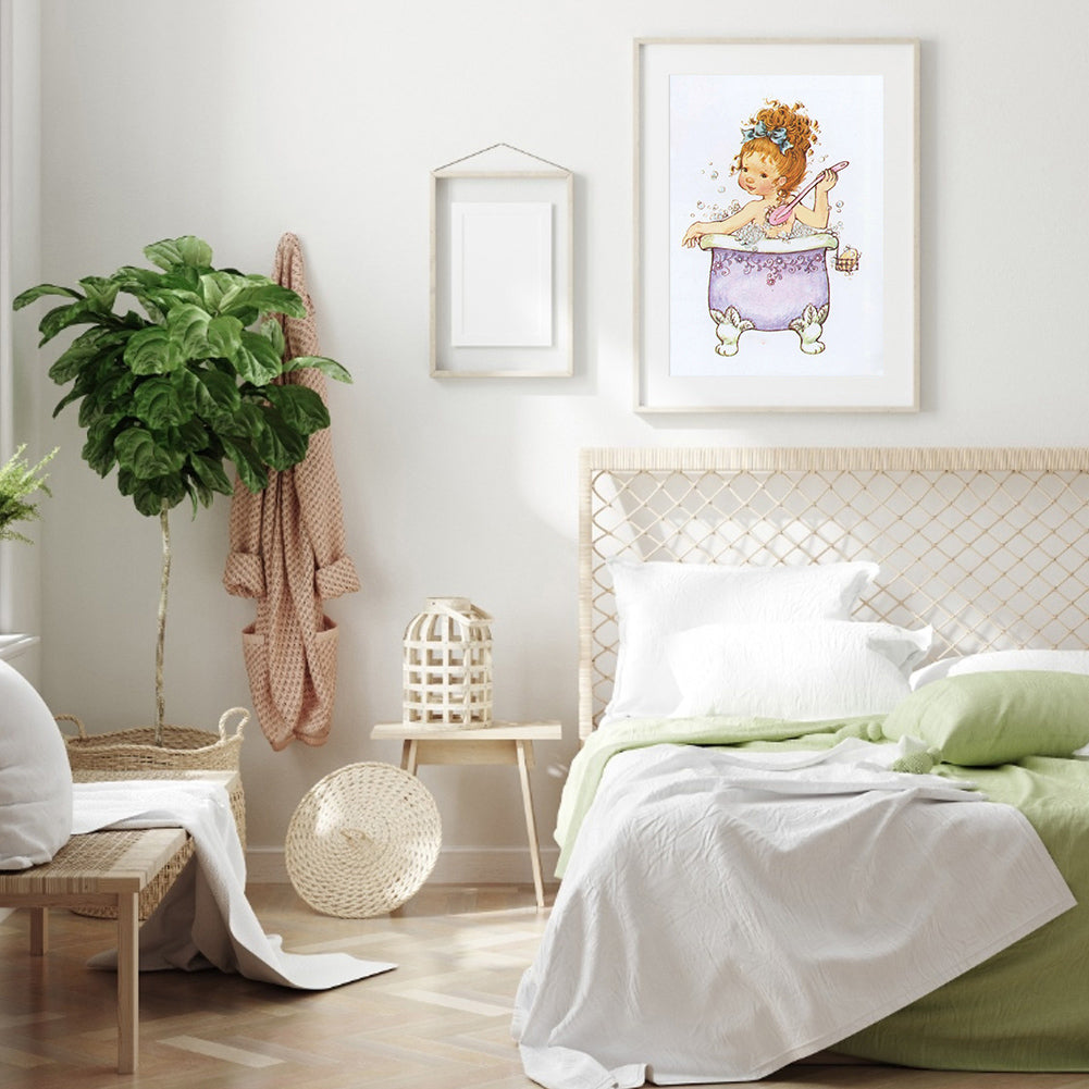 Girls - Full Round Drill Diamond Painting 30*40CM