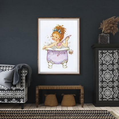 Girls - Full Round Drill Diamond Painting 30*40CM