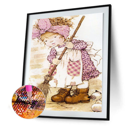 Girls - Full Round Drill Diamond Painting 30*40CM