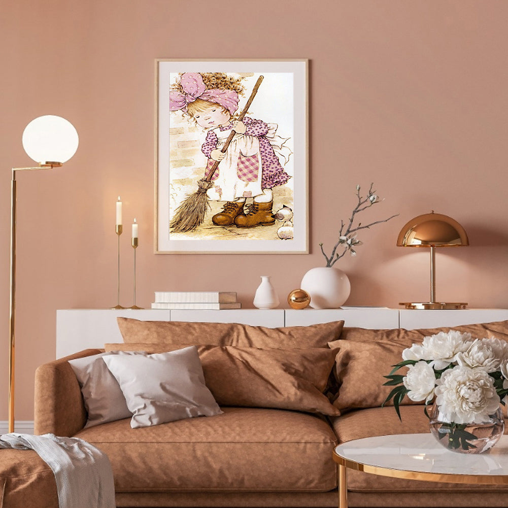 Girls - Full Round Drill Diamond Painting 30*40CM