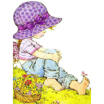 Girls - Full Round Drill Diamond Painting 30*40CM