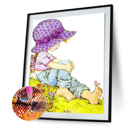 Girls - Full Round Drill Diamond Painting 30*40CM