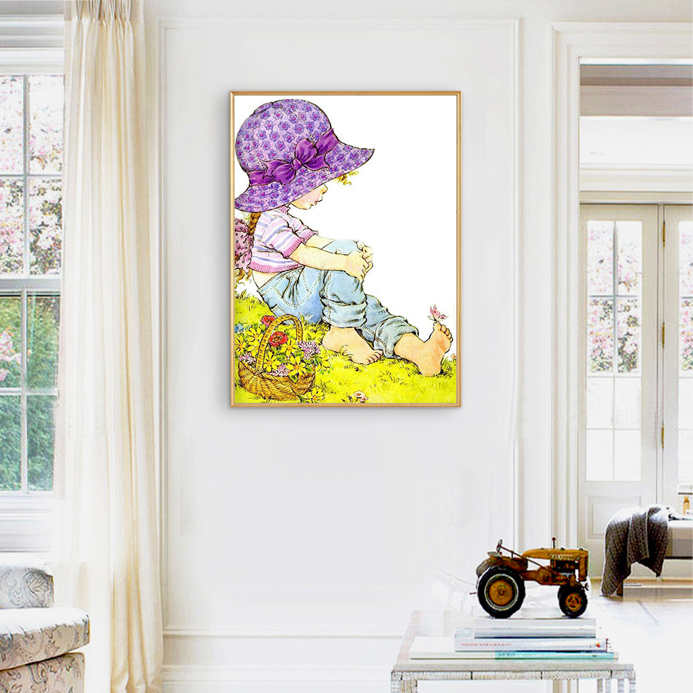 Girls - Full Round Drill Diamond Painting 30*40CM