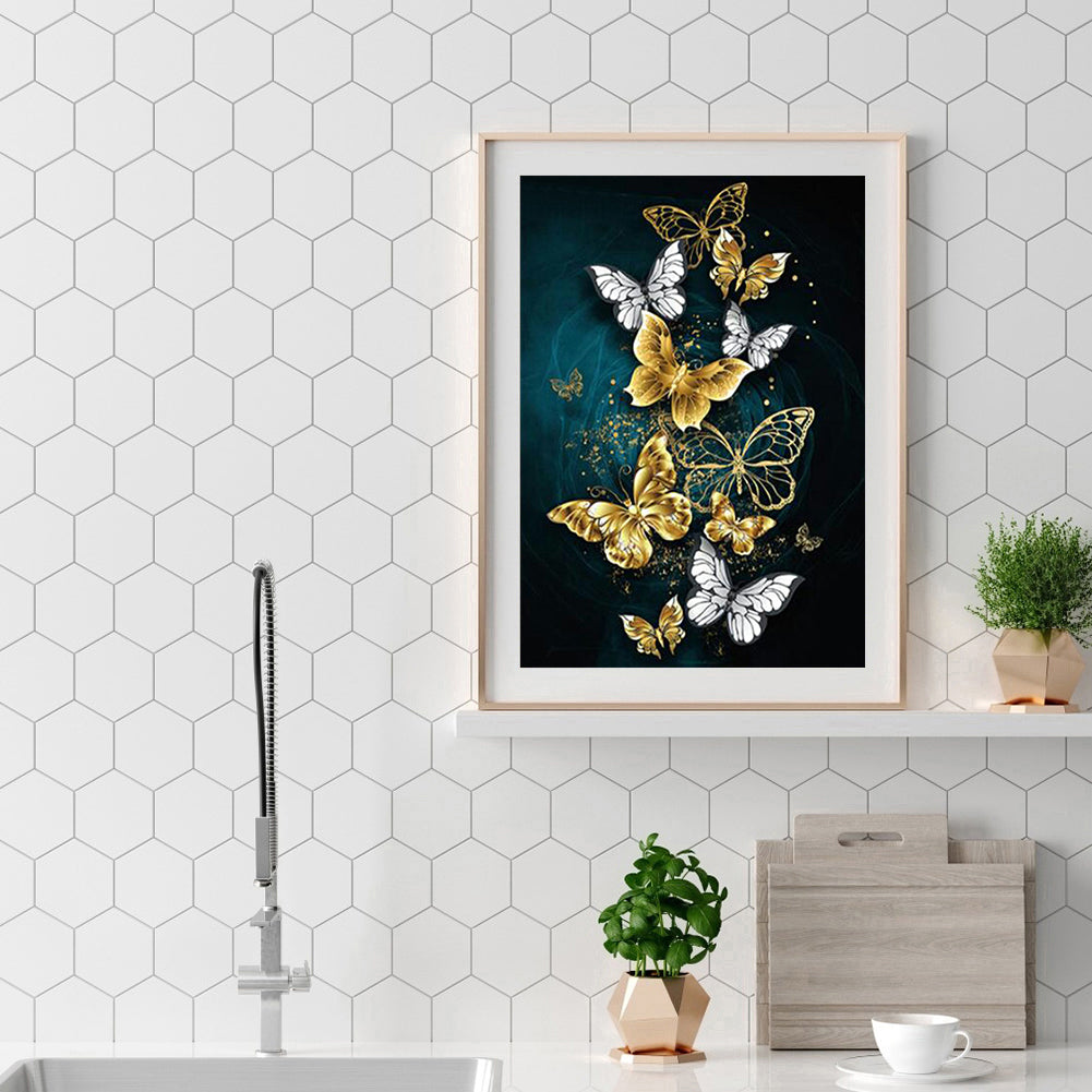 Butterfly - Full Square Drill Diamond Painting 30*40CM