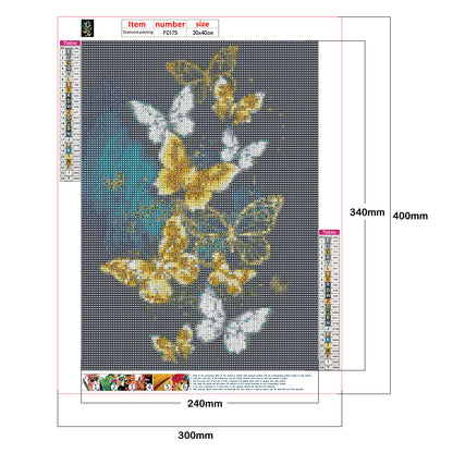 Butterfly - Full Square Drill Diamond Painting 30*40CM