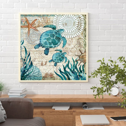 Ocean - Full Round Drill Diamond Painting 30*30CM
