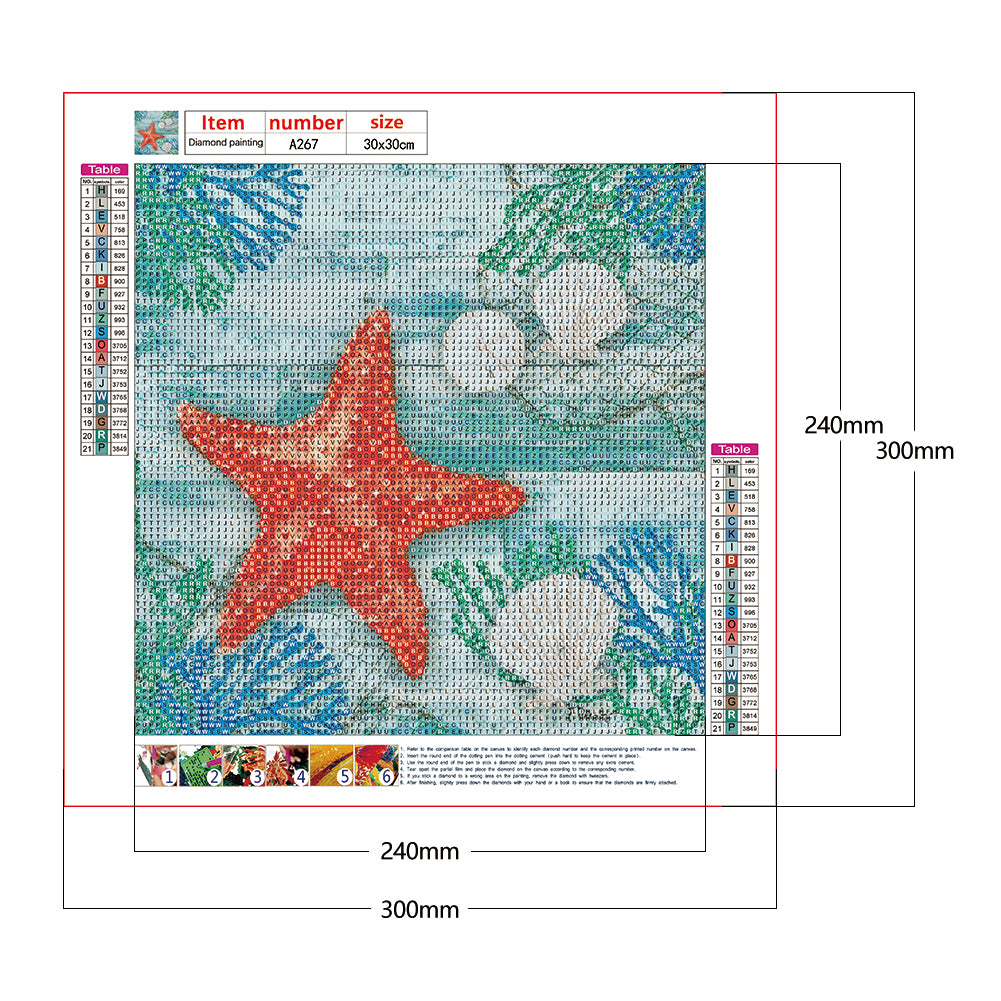 Ocean - Full Round Drill Diamond Painting 30*30CM