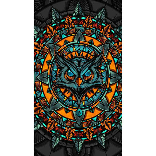 Owl Badge - Full Round Drill Diamond Painting 40*70CM