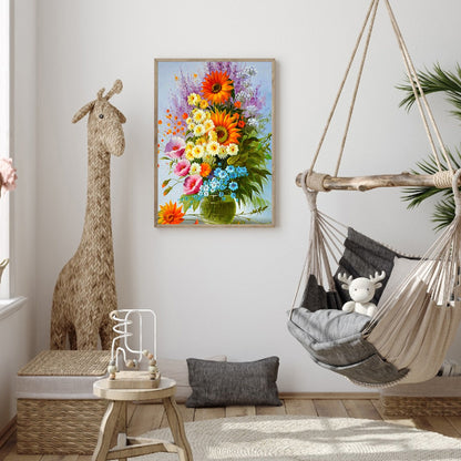 Vase - Full Round Drill Diamond Painting 30*40CM