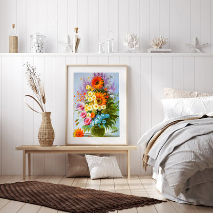 Vase - Full Round Drill Diamond Painting 30*40CM