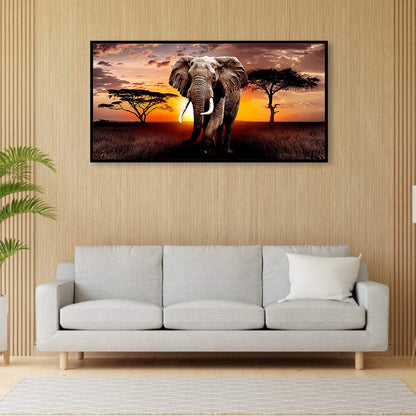 Elephant - Full Round Drill Diamond Painting 80*40CM