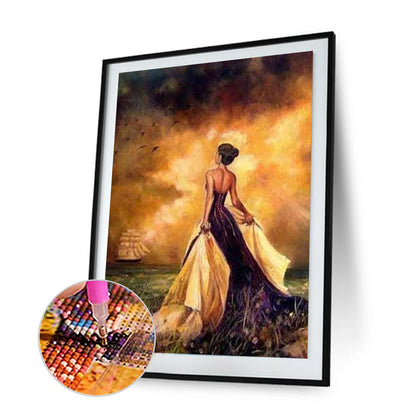 American Woman - Full Round Drill Diamond Painting 30*40CM