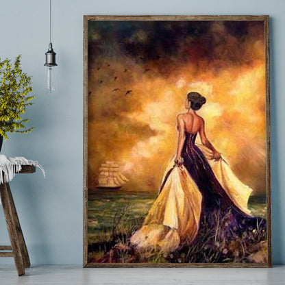 American Woman - Full Round Drill Diamond Painting 30*40CM