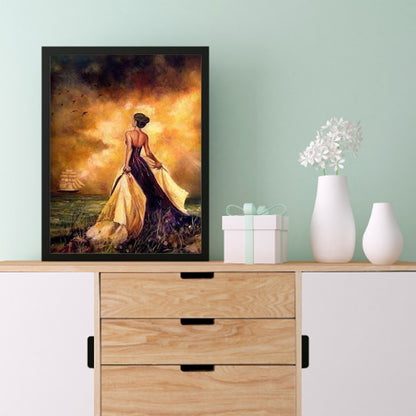 American Woman - Full Round Drill Diamond Painting 30*40CM