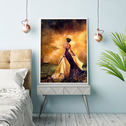 American Woman - Full Round Drill Diamond Painting 30*40CM