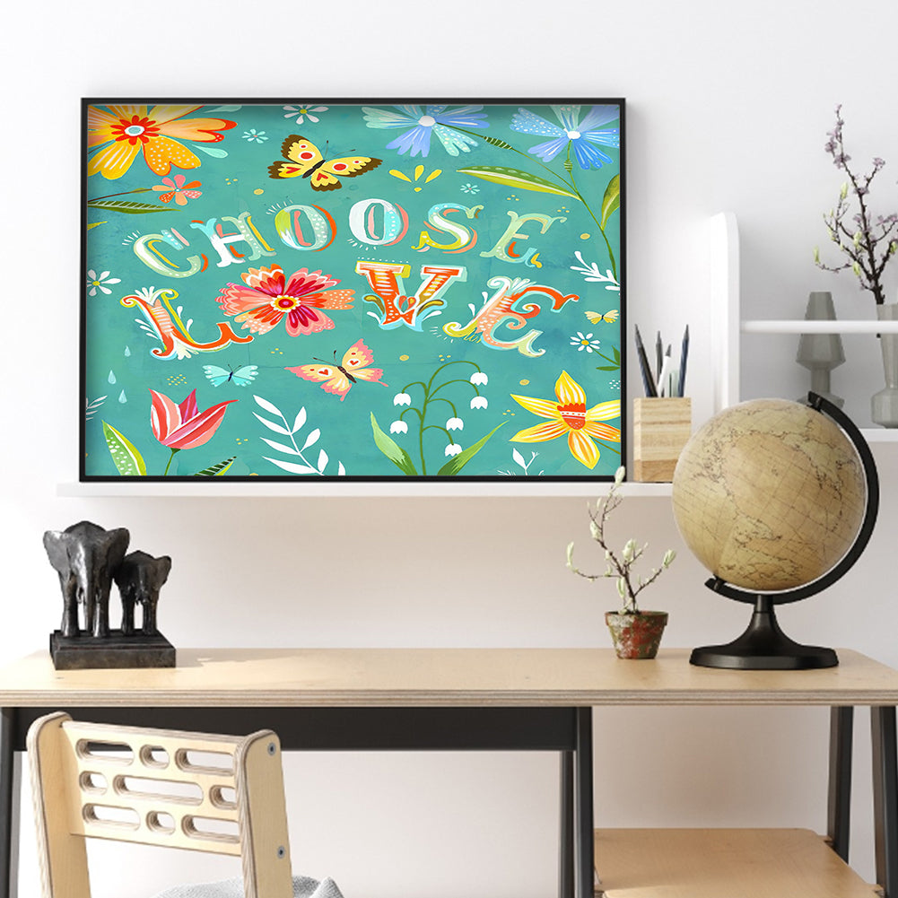 Flowers Plants - Full Round Drill Diamond Painting 40*30CM