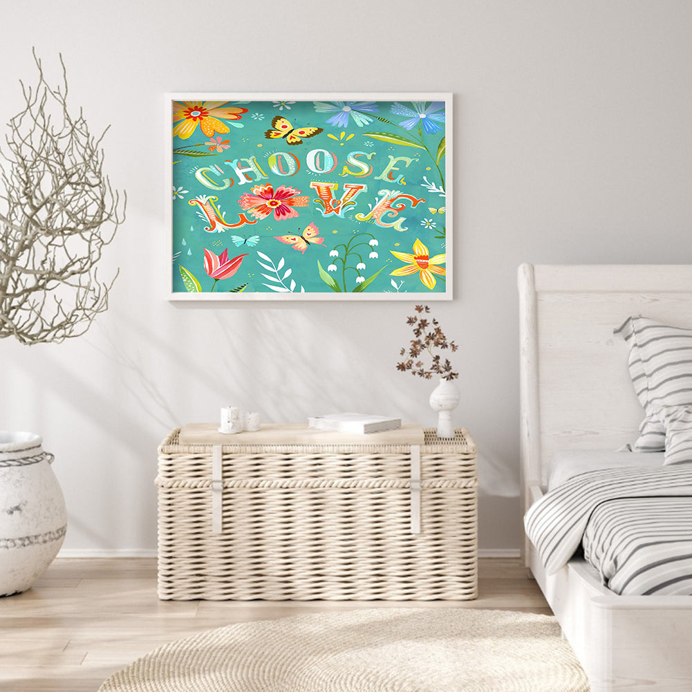 Flowers Plants - Full Round Drill Diamond Painting 40*30CM
