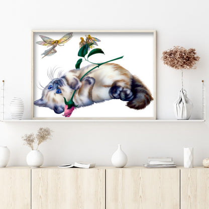 Cat - Special Shaped Drill Diamond Paiting 40*30CM
