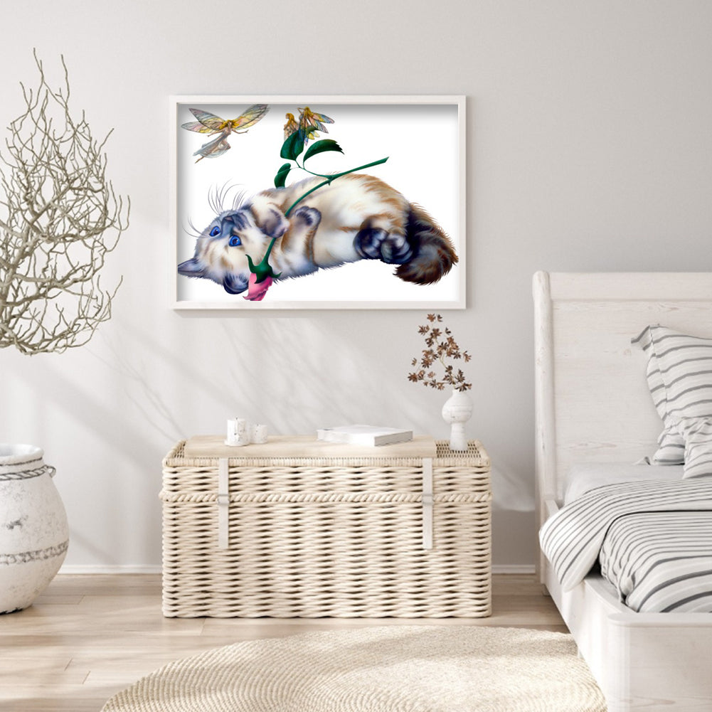 Cat - Special Shaped Drill Diamond Paiting 40*30CM