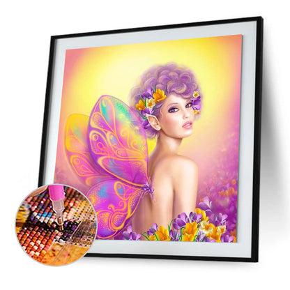 Girl - Special Shaped Drill Diamond Paiting 30*30CM