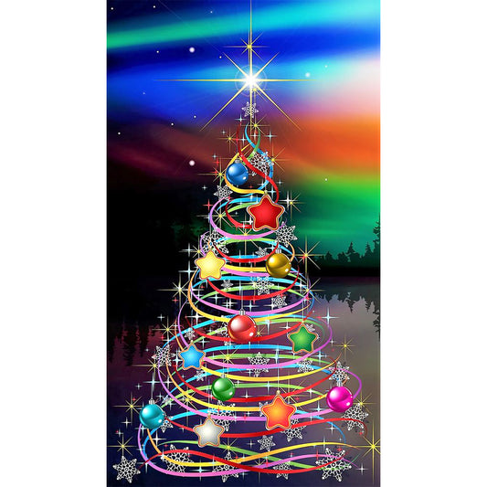 Christmas Tree - Full Round Drill Diamond Painting 40*70CM