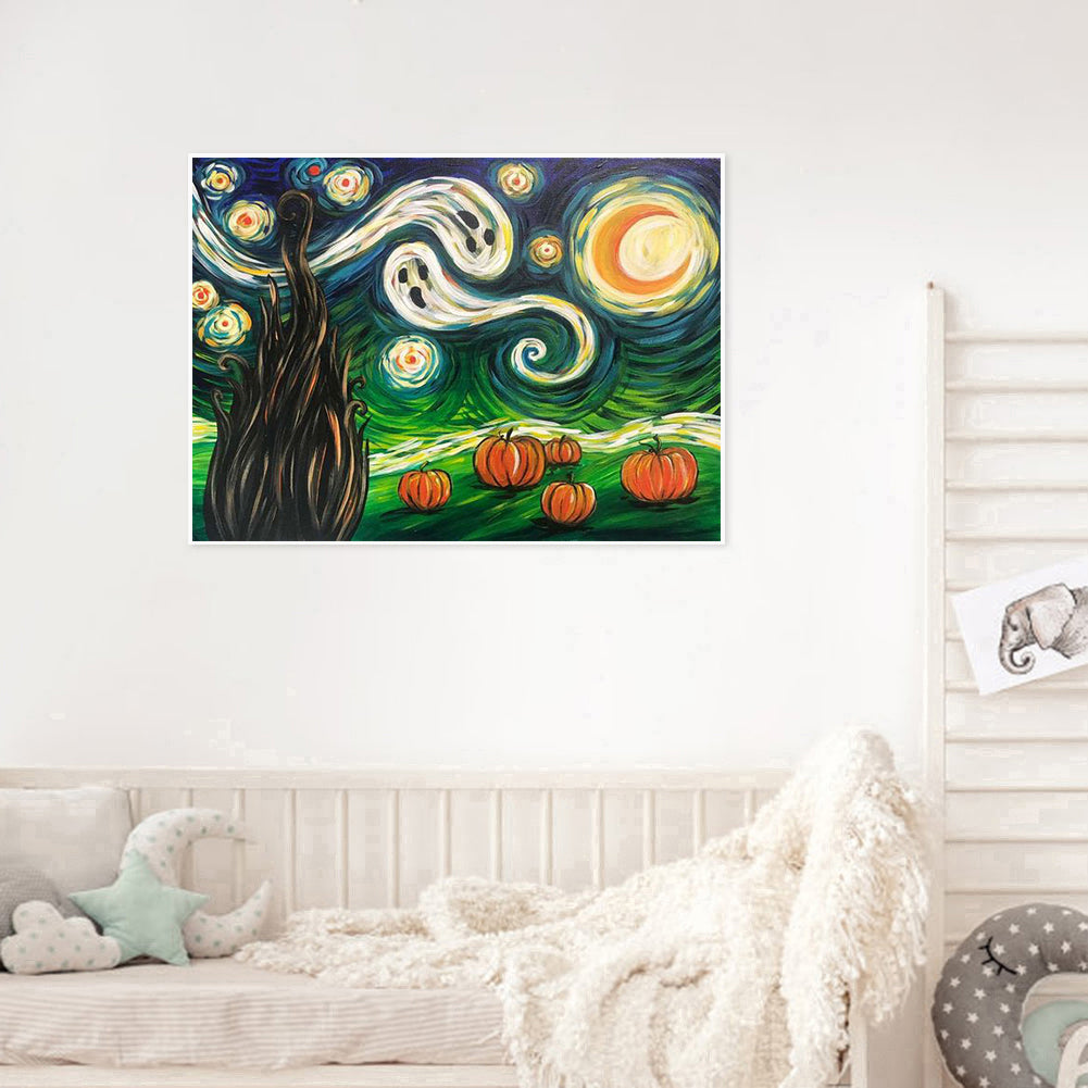 Halloween Night - Full Round Drill Diamond Painting 40*30CM
