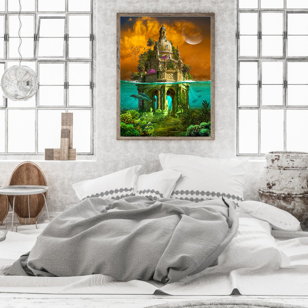 Villa - Full Round Drill Diamond Painting 40*50CM