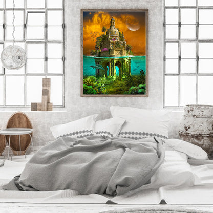 Villa - Full Round Drill Diamond Painting 40*50CM