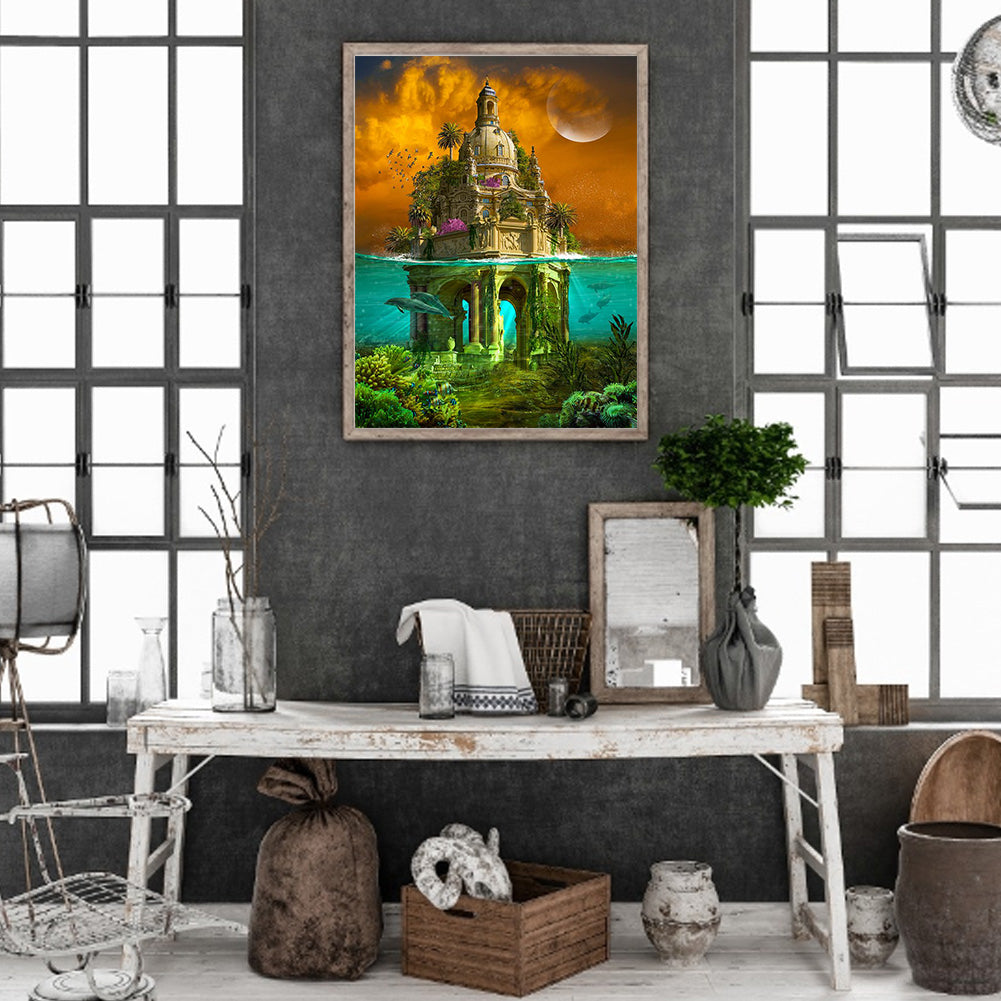 Villa - Full Round Drill Diamond Painting 40*50CM