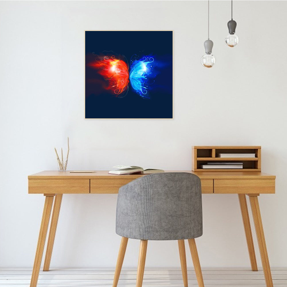 Butterfly - Full Round Drill Diamond Painting 30*30CM