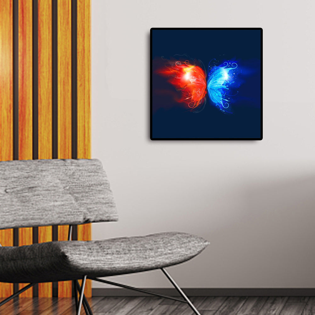 Butterfly - Full Round Drill Diamond Painting 30*30CM