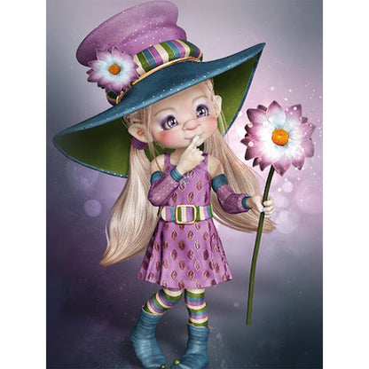 Doll - Full Round Drill Diamond Painting 30*40CM