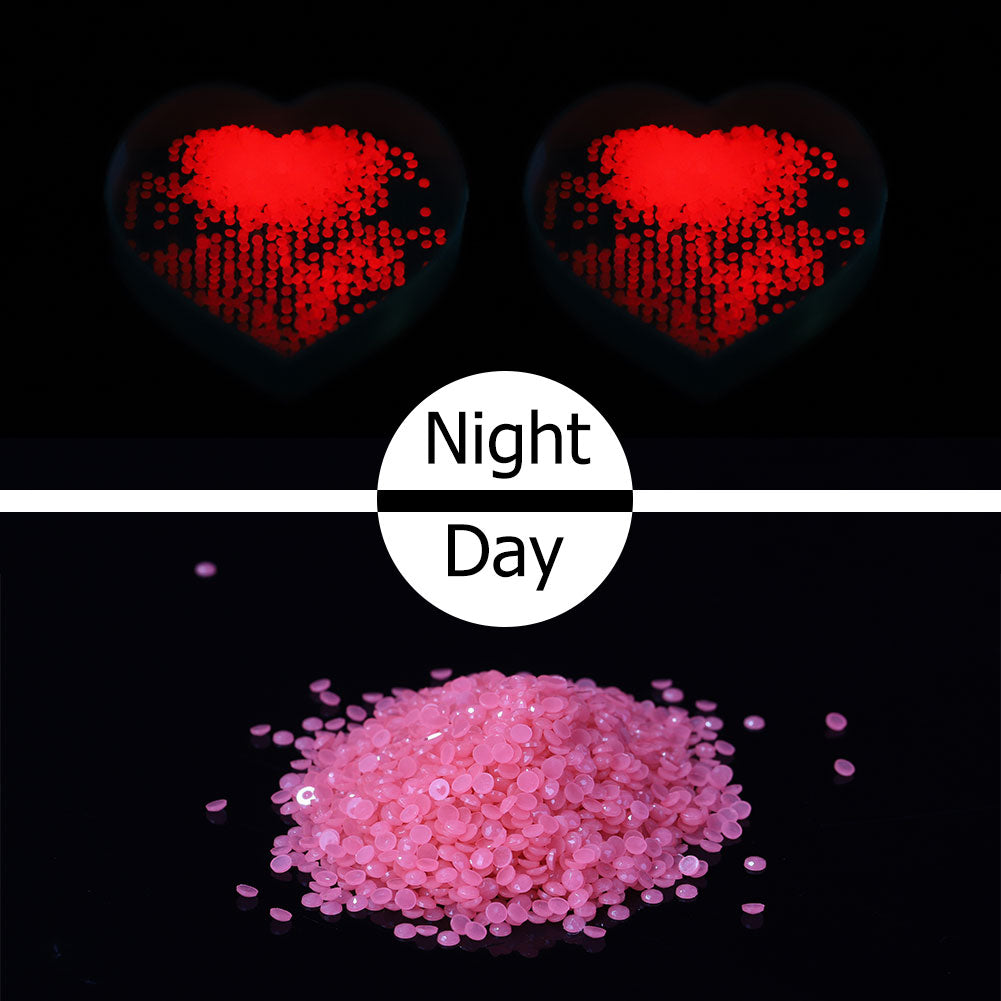 15g/Bag DIY Luminous Round Rhinestones Kit for Diamond Painting Accessories