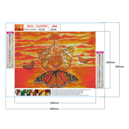 Butterfly People - Full Round Drill Diamond Painting 40*30CM