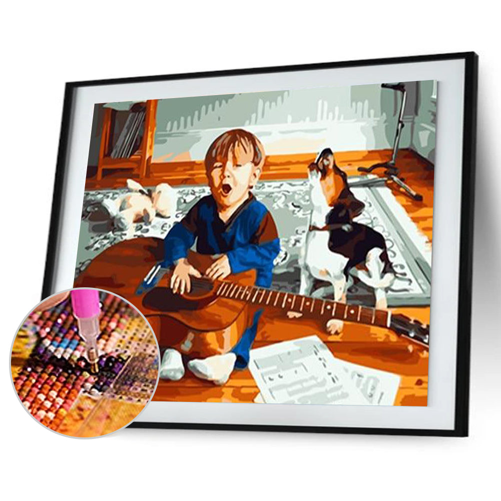 Boy - Full Round Drill Diamond Painting 40*30CM