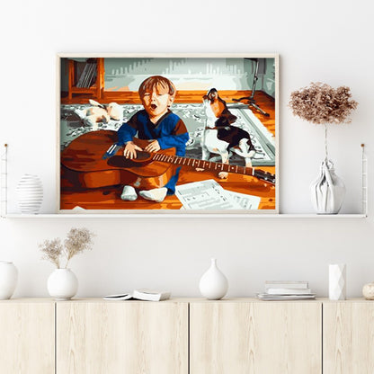 Boy - Full Round Drill Diamond Painting 40*30CM