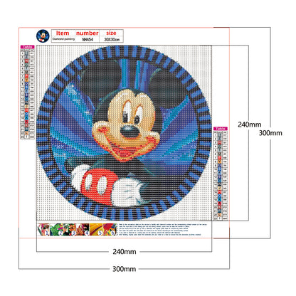 Cartoon Mouse - Full Round Drill Diamond Painting 30*30CM