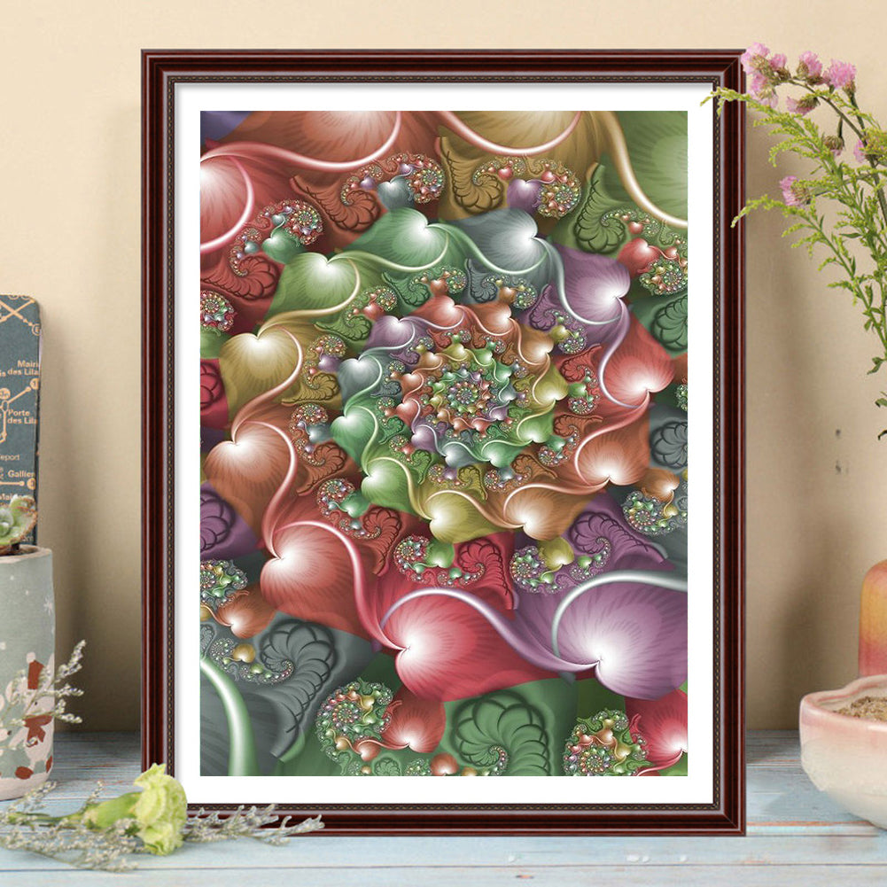 Abstract Pattern - Full Round Drill Diamond Painting 30*40CM