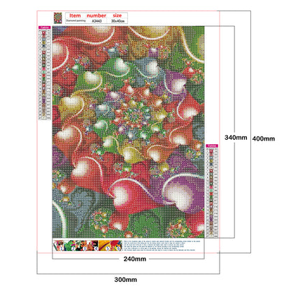 Abstract Pattern - Full Round Drill Diamond Painting 30*40CM